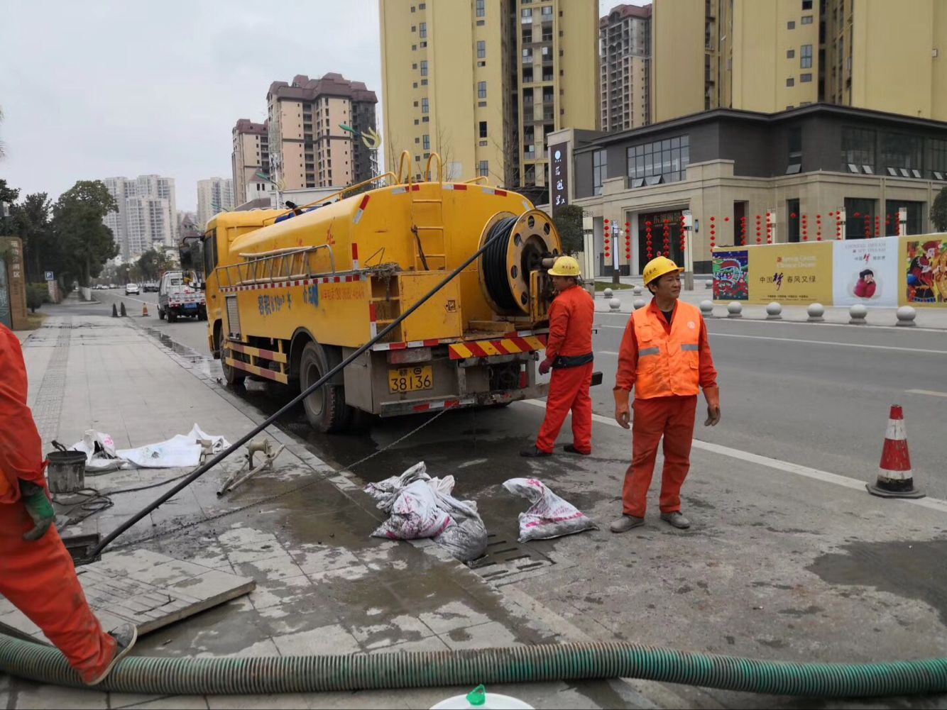 柯城排污管道清淤-管道清洗